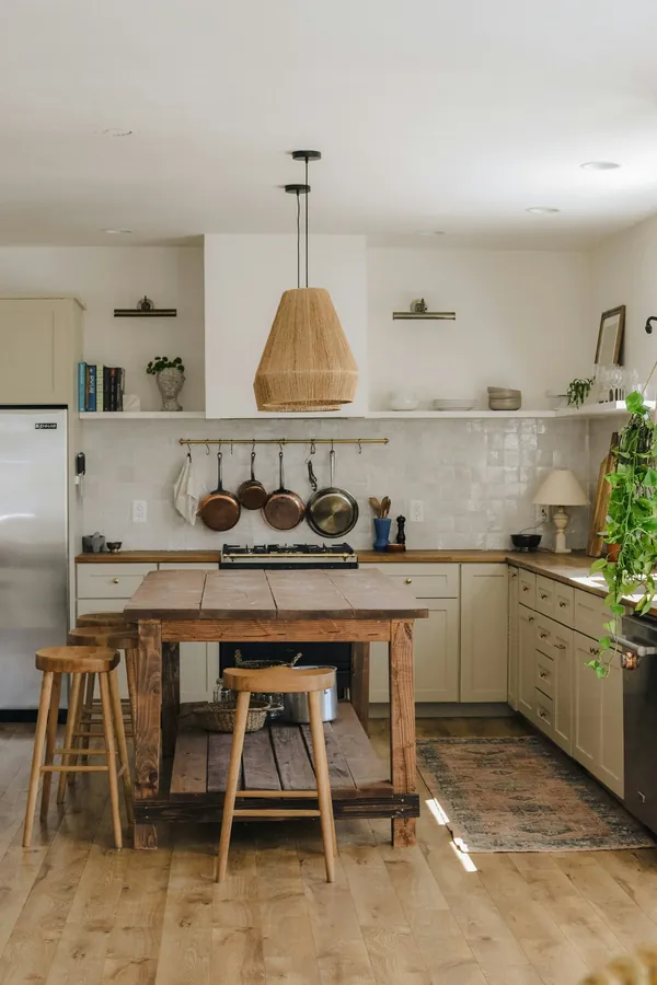 Rustic kitchen island