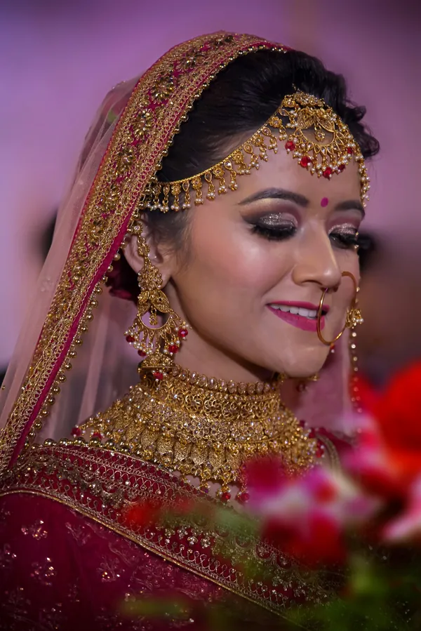 Classic red bridal