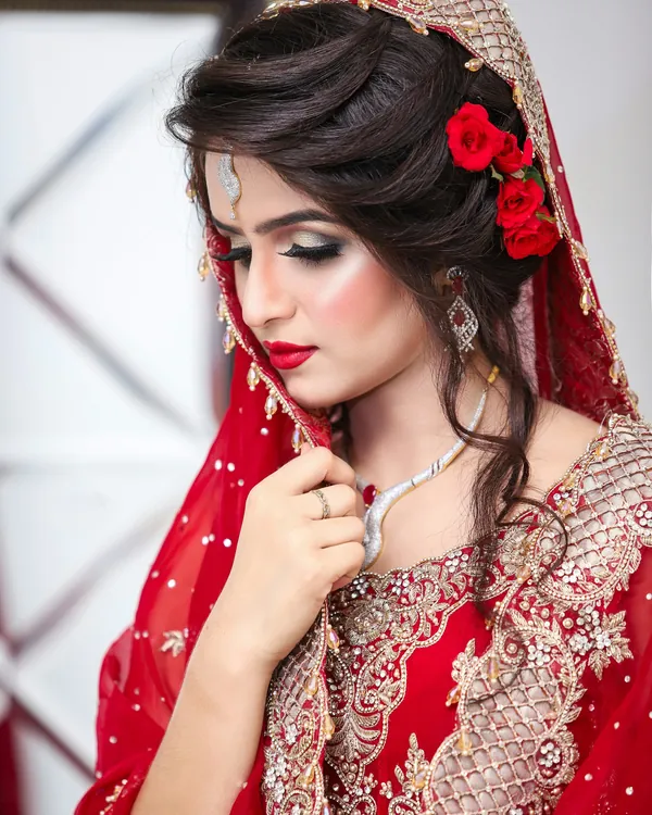 Soft glam with fresh roses