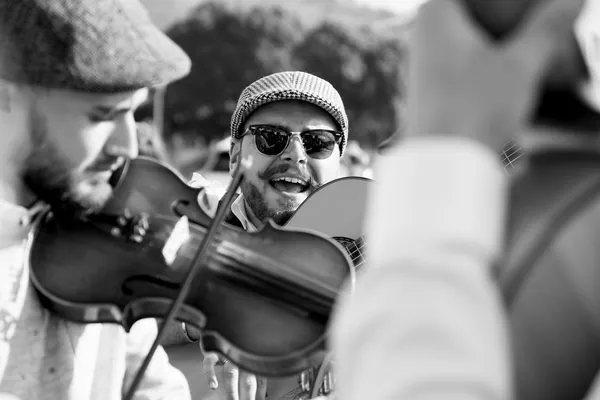 Strings at a garden party