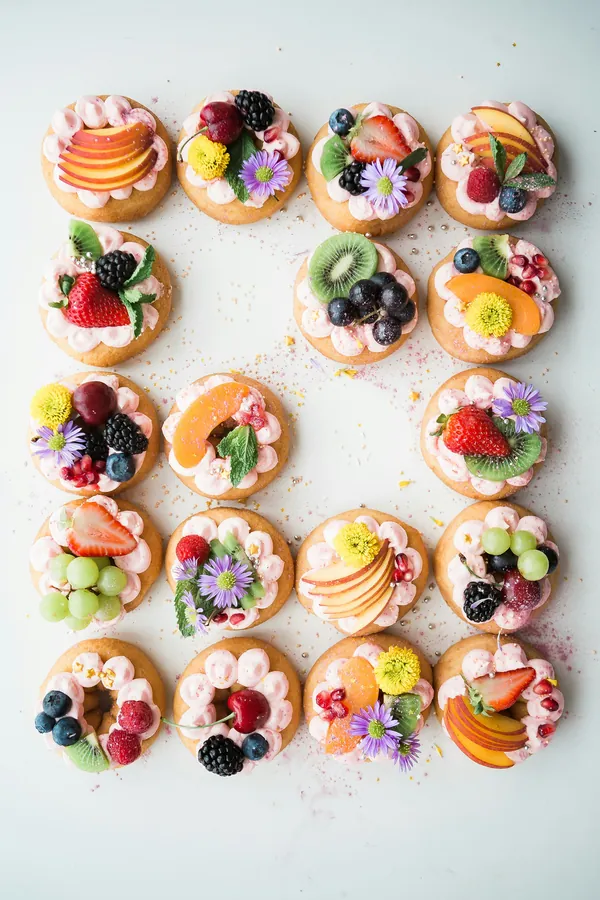 Fruit & flower doughnuts